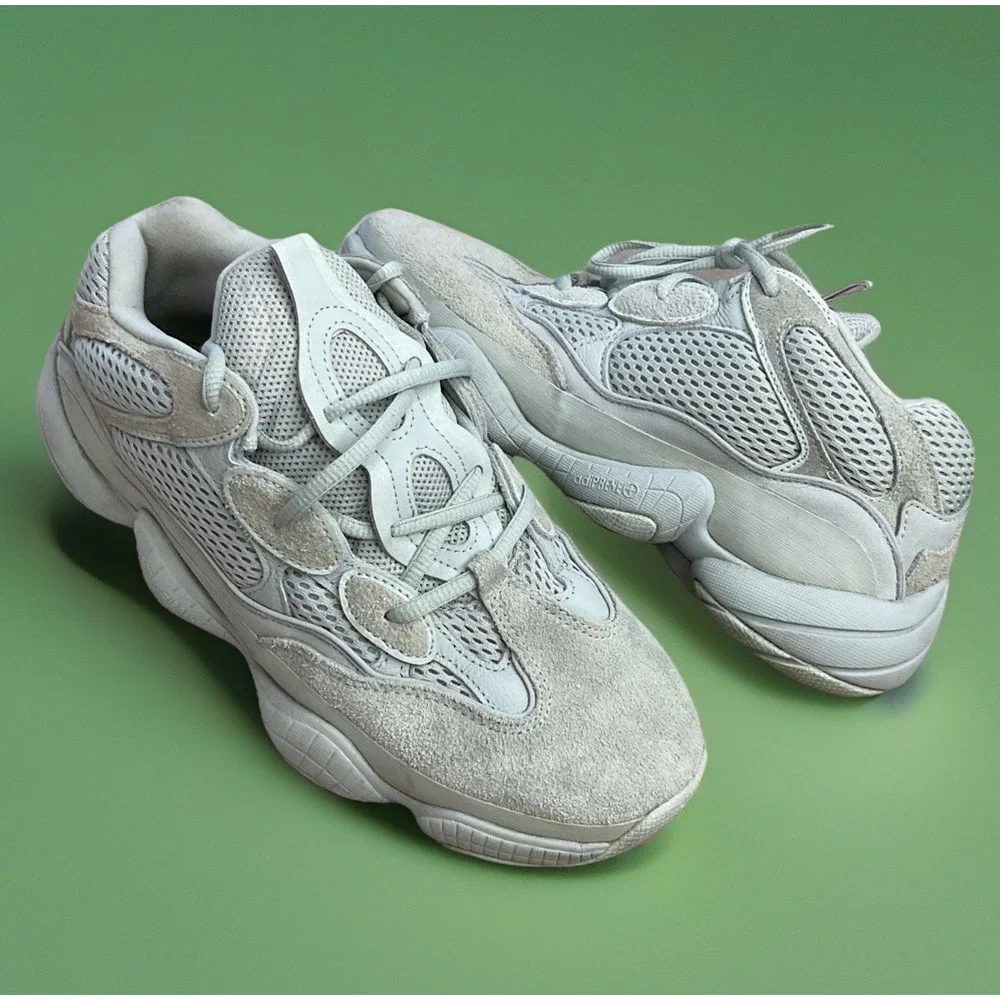 Adidas Yeezy 500 Salt Shoes EE7287 Gray Stone Suede Sneakers Men Sz‎ 8